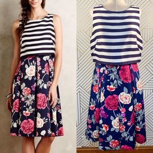 Anthropologie Moulinette Soeurs Split Floral Dress